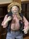 Dolls House Miniature 112 Artisan Vintage Yokel /hillbilly Doll By Jill Bennett