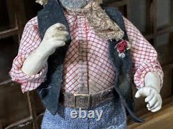 Dolls house miniature 112 ARTISAN vintage yokel /hillbilly doll by JILL BENNETT