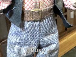 Dolls house miniature 112 ARTISAN vintage yokel /hillbilly doll by JILL BENNETT
