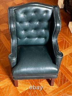 Dolls house miniature 112 ARTISAN wingback chair by MAGGIE BROWN