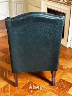Dolls house miniature 112 ARTISAN wingback chair by MAGGIE BROWN