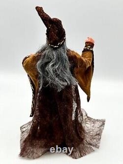 Dolls house miniature 112 ARTISAN wizard doll + stand