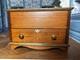 Dolls House Miniature 112 Artisan Wooden Chest Blanket Box Ottamon