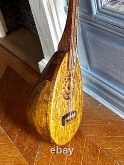 Dolls house miniature 112 ARTISAN wooden lute