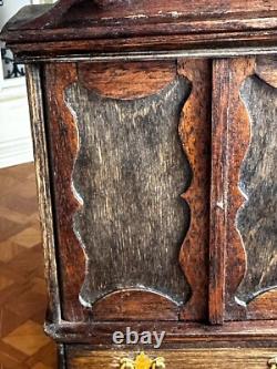 Dolls house miniature 112 ARTISAN wooden wardrobe