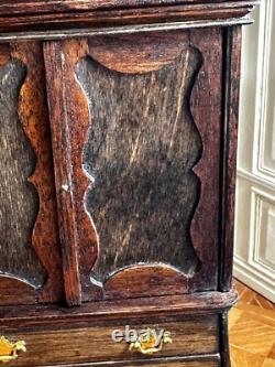 Dolls house miniature 112 ARTISAN wooden wardrobe