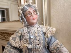 Dolls house miniature 112 Dowager lady doll by JILL BENNETT