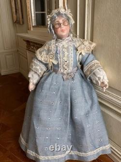 Dolls house miniature 112 Dowager lady doll by JILL BENNETT