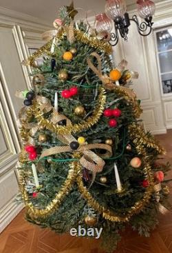 Dolls house miniature 112 HAND CRAFTED Xmas tree + lights Dolls house miniature 112 HAND CRAFTED Xmas tree + lights