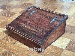 Dolls house miniature 112 HAND CRAFTED wooden writing slope
