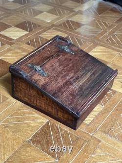 Dolls house miniature 112 HAND CRAFTED wooden writing slope