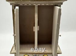 Dolls house miniature 112 HANDCRAFTED bedroom set canopy bed, cabinet
