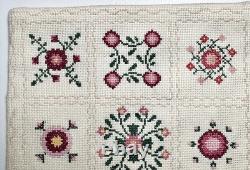 Dolls house miniature 112 HANDCRAFTED needlework bedspread (2) 165mm x 185mm