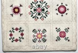Dolls house miniature 112 HANDCRAFTED needlework bedspread (2) 165mm x 185mm