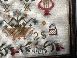 Dolls house miniature 112 HANDCRAFTED needlework framed picture