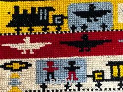 Dolls house miniature 112 HANDCRAFTED needlework nursery / children's rug