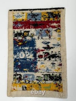 Dolls house miniature 112 HANDCRAFTED needlework nursery / children's rug