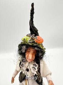Dolls house miniature 112 HANDCRAFTED witch doll (2)