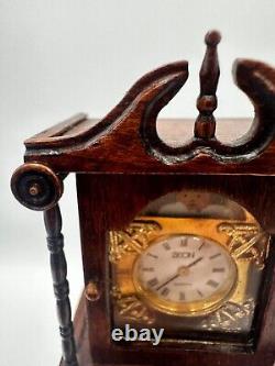 Dolls house miniature 112 HANDMADE longcase clock by ERNEST MUNTON