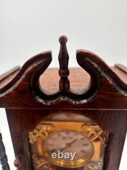 Dolls house miniature 112 HANDMADE longcase clock by ERNEST MUNTON