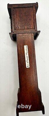 Dolls house miniature 112 HANDMADE longcase clock by ERNEST MUNTON