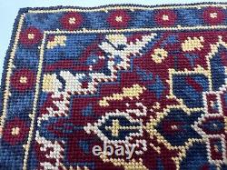 Dolls house miniature 112 HANDMADE needlepoint rug 200 mm x 125 mm