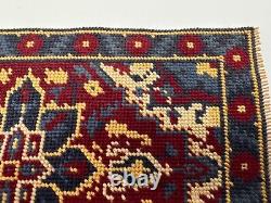 Dolls house miniature 112 HANDMADE needlepoint rug 200 mm x 125 mm