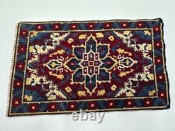 Dolls house miniature 112 HANDMADE needlepoint rug 200 mm x 125 mm