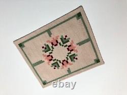 Dolls house miniature 112 LARGE needlepoint rug 245 mm x 200 mm