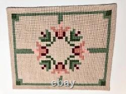 Dolls house miniature 112 LARGE needlepoint rug 245 mm x 200 mm