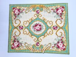 Dolls house miniature 112 LARGE needlework rug 200 mm x 240 mm