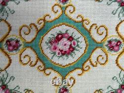 Dolls house miniature 112 LARGE needlework rug 200 mm x 240 mm