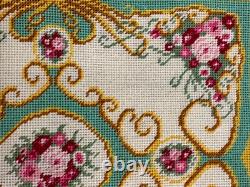 Dolls house miniature 112 LARGE needlework rug 200 mm x 240 mm