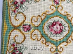 Dolls house miniature 112 LARGE needlework rug 200 mm x 240 mm