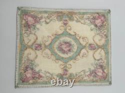 Dolls house miniature 112 LARGE needlework rug 200 mm x 240 mm