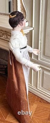 Dolls house miniature 112 Regency lady doll by JILL BENNETT