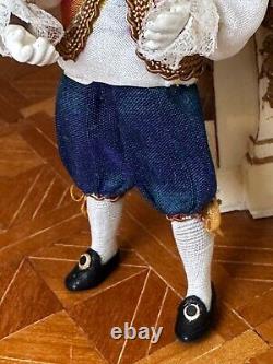 Dolls house miniature 112 boy servant doll by JILL BENNETT