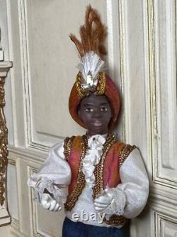 Dolls house miniature 112 boy servant doll by JILL BENNETT
