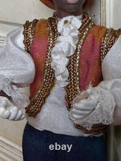 Dolls house miniature 112 boy servant doll by JILL BENNETT