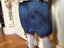 Dolls house miniature 112 boy servant doll by JILL BENNETT