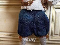 Dolls house miniature 112 boy servant doll by JILL BENNETT
