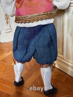 Dolls house miniature 112 boy servant doll by JILL BENNETT