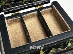 Dolls house miniature 112 hand painted Oriental jewellery cabinet by JIAYI