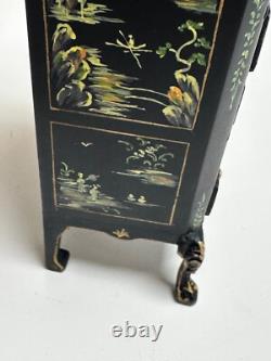 Dolls house miniature 112 hand painted Oriental jewellery cabinet by JIAYI