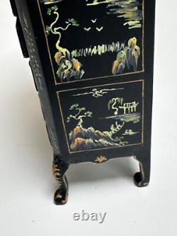 Dolls house miniature 112 hand painted Oriental jewellery cabinet by JIAYI