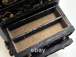 Dolls house miniature 112 hand painted Oriental jewellery cabinet by JIAYI