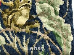 Dolls house miniature 112 needlepoint'frog' rug 160 mm x 155 mm