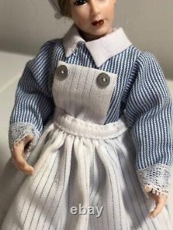 Dolls house miniature 112 nurse / nanny lady doll by HEIDI OTT