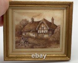 Dolls house miniature 112 original watercolour painting by KJF BIRD (1)