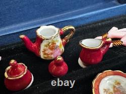 Dolls house miniature 112 porcelain dinner service by REUTTER PORCELAIN